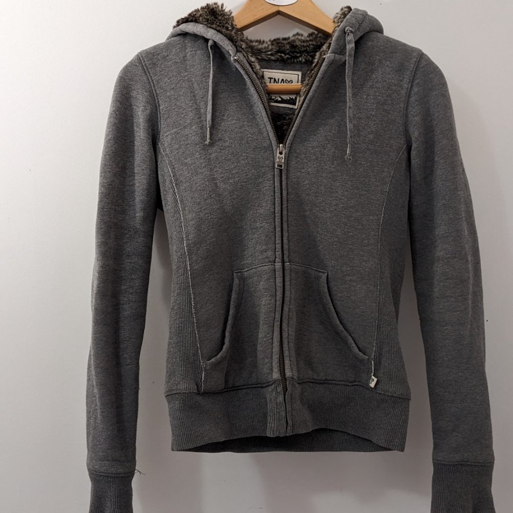 TNA Fleece Zip Sweatshirt Hoodie
